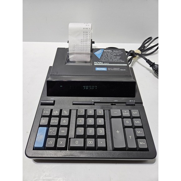 Royal Silk Other - Royal 8500PD Ribbon Printer Electronic Calculator - TESTED & WORKS